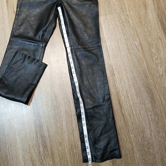 Hugo Buscati genuine leather pants size 2 - Picture 5 of 7